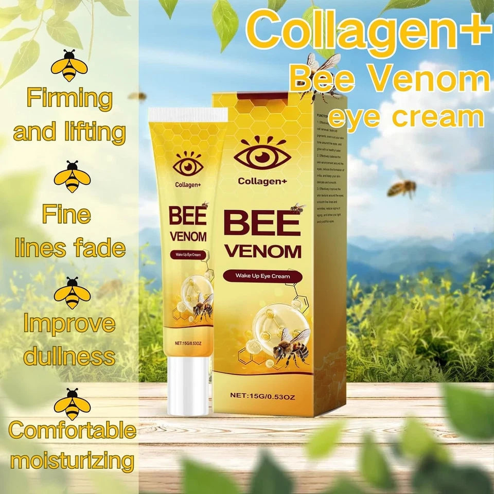 Bee Venom Eye Cream Remove Dark Circles Lightening Anti Eye Bag Puffiness Firming Skin Fade Fine Lines Nourish Lifting Skincaer
