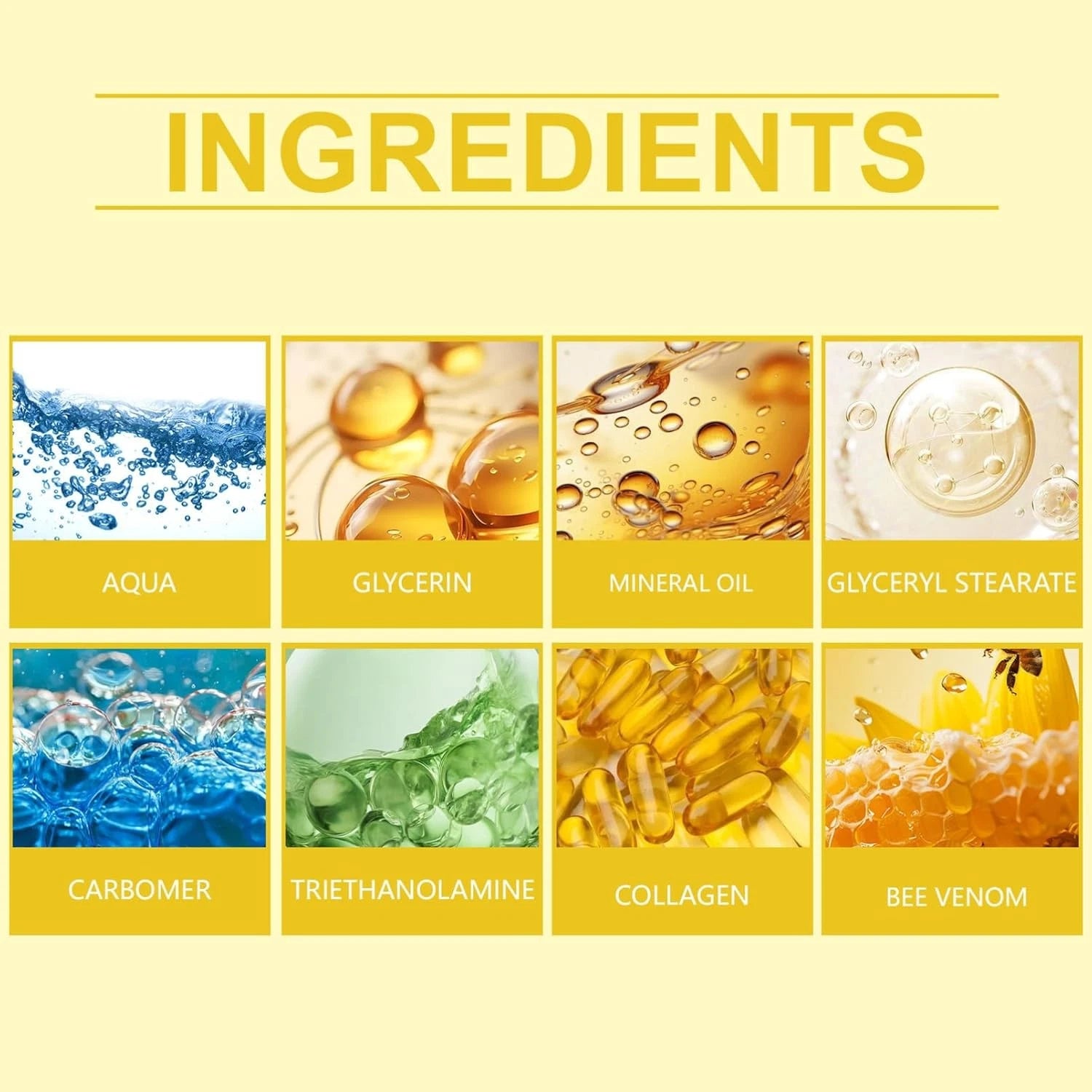 Bee Venom Eye Cream Remove Dark Circles Lightening Anti Eye Bag Puffiness Firming Skin Fade Fine Lines Nourish Lifting Skincaer