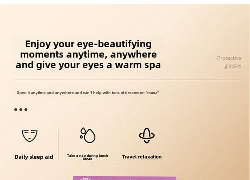 5pcs/Box Steam Hot Compress Eye Mask Wormwood Chamomile Lavender Health Care Spot Household Moxa Velvet Wake Up.