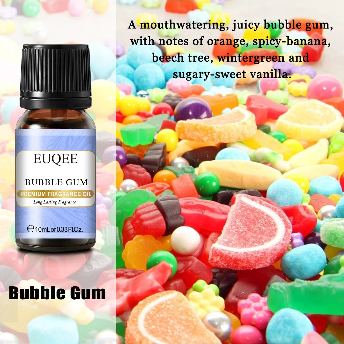 EUQEE 10ml Premium Fragrance Oil For Humidifier Diffuser Coconut Vanilla Forest Fine Sandalwood Bamboo& Teak Mango Aroma Oils.