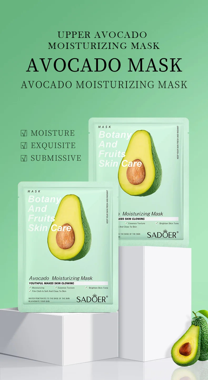 8pcs Natural Plant Face Mask Beauty Skincare Facial Masks Moisturizing Firming Hydrating Facial Mask Face Care Korean Cosmetics.