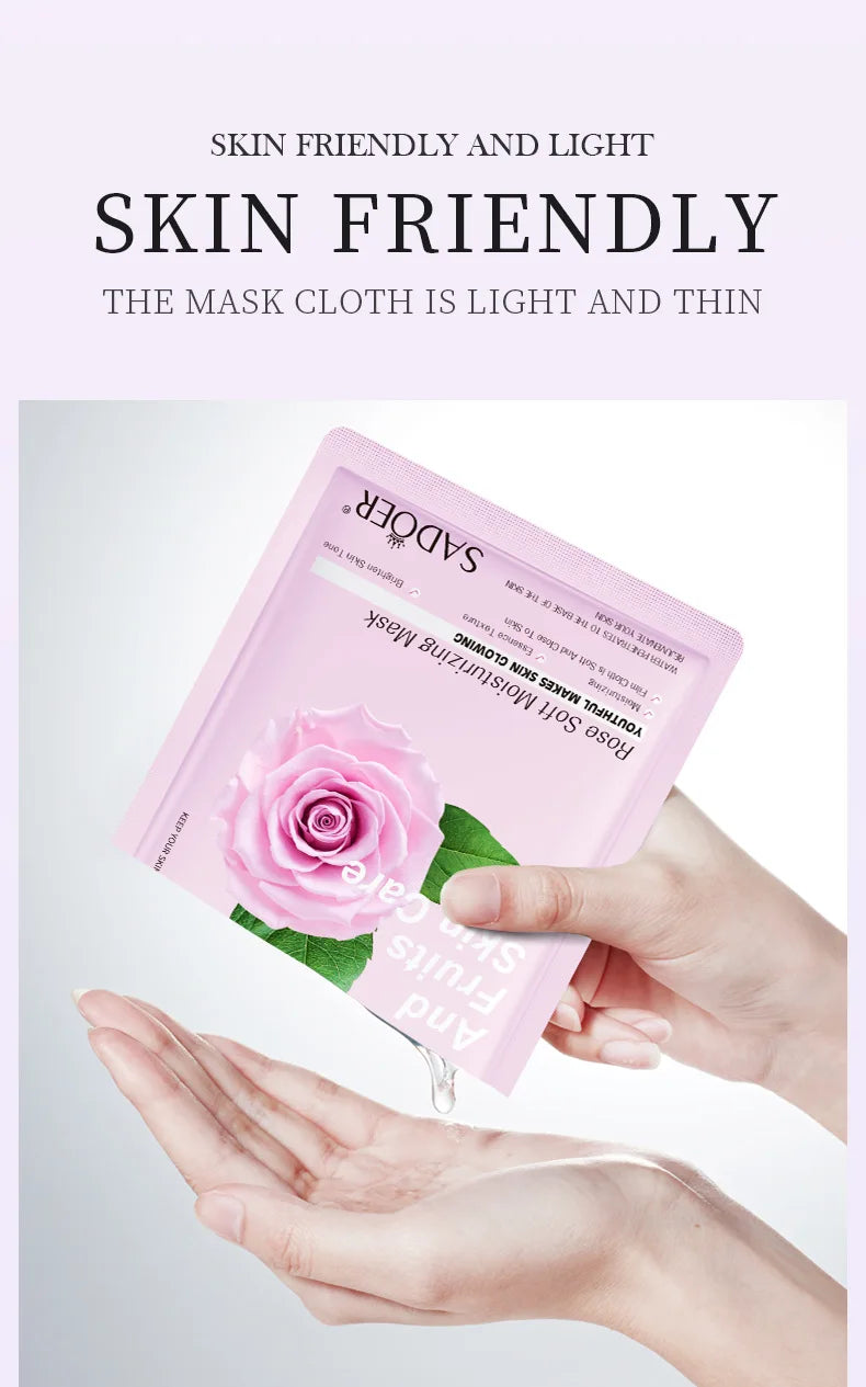 8pcs Natural Plant Face Mask Beauty Skincare Facial Masks Moisturizing Firming Hydrating Facial Mask Face Care Korean Cosmetics.