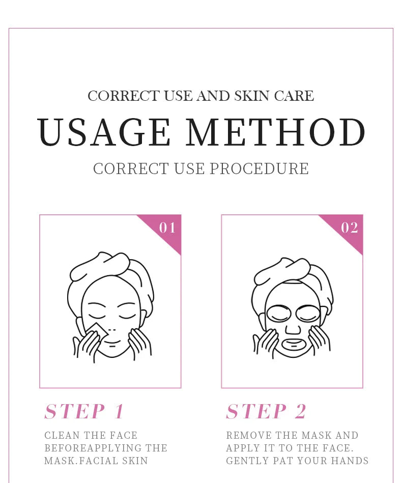 8pcs Natural Plant Face Mask Beauty Skincare Facial Masks Moisturizing Firming Hydrating Facial Mask Face Care Korean Cosmetics.