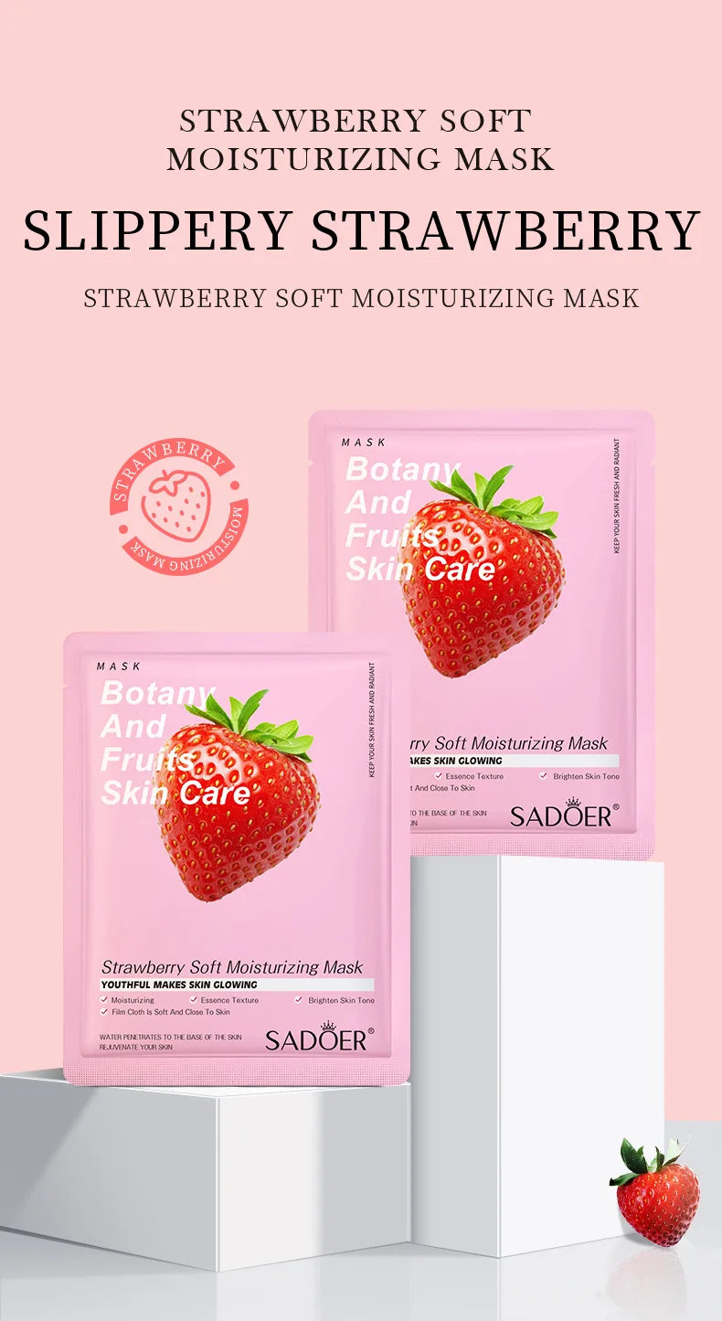 8pcs Natural Plant Face Mask Beauty Skincare Facial Masks Moisturizing Firming Hydrating Facial Mask Face Care Korean Cosmetics.