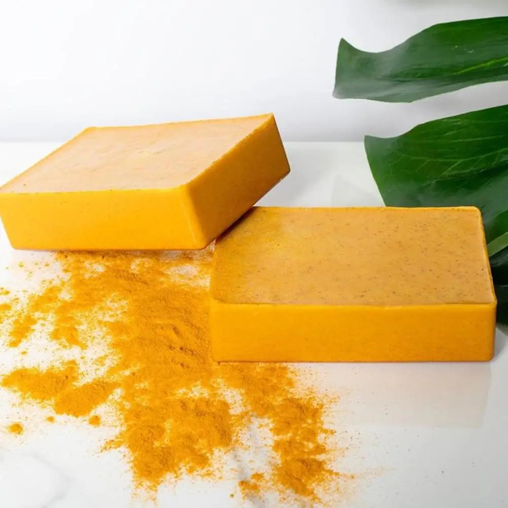 100g Turmeric Hand Made Soap, Lemon Kojic Acid Soap, Shower and Facial Soap body care 1pc