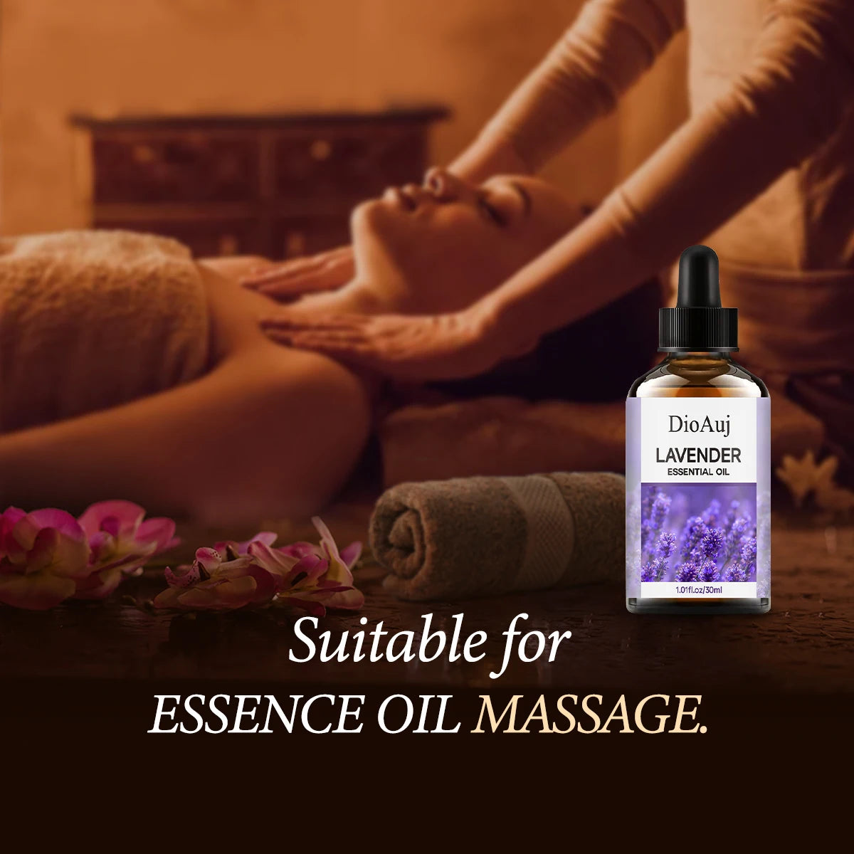30ml/1.01fl.oz LAVENDER Essential Oil for Humidifier, Facial, Skin Care, Aromatherapy, Hair Care, Scalp and Body Massage