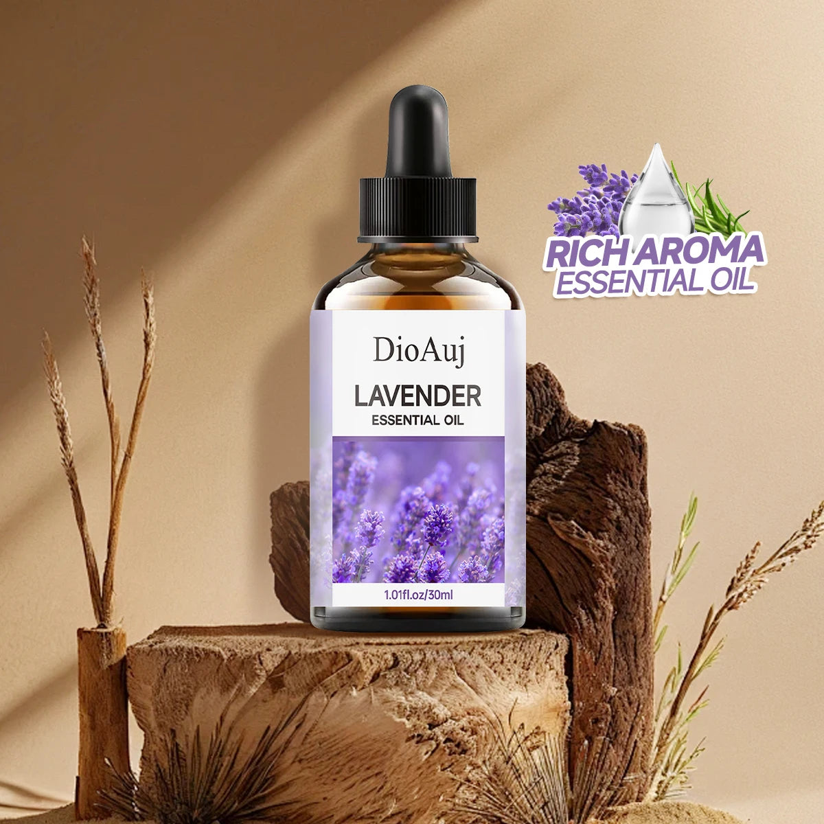 30ml/1.01fl.oz LAVENDER Essential Oil for Humidifier, Facial, Skin Care, Aromatherapy, Hair Care, Scalp and Body Massage