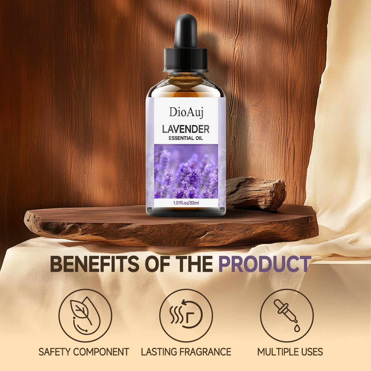 30ml/1.01fl.oz LAVENDER Essential Oil for Humidifier, Facial, Skin Care, Aromatherapy, Hair Care, Scalp and Body Massage