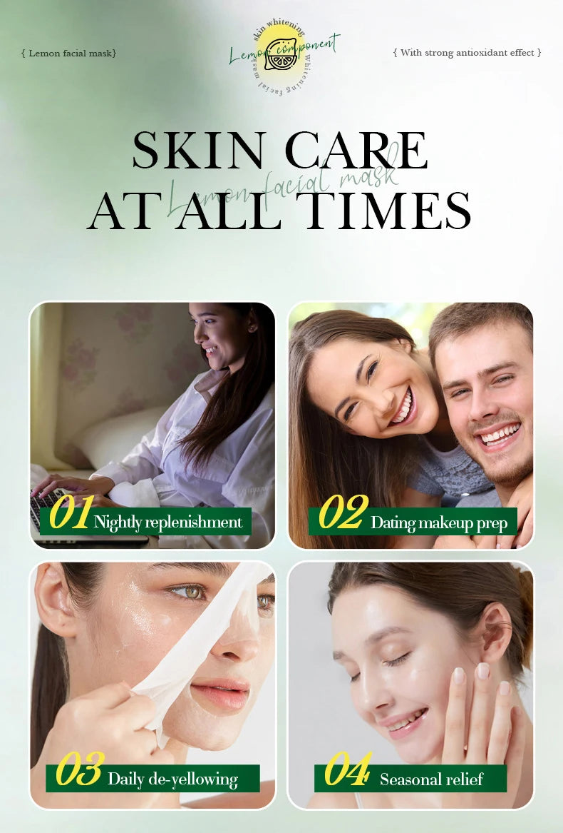 8pcs/kit FAYANKOU Fruit Facial Masks Moisturizing Brightening Hydrating Anti-Aging Face Mask Korean Sheet Masks Skin Care