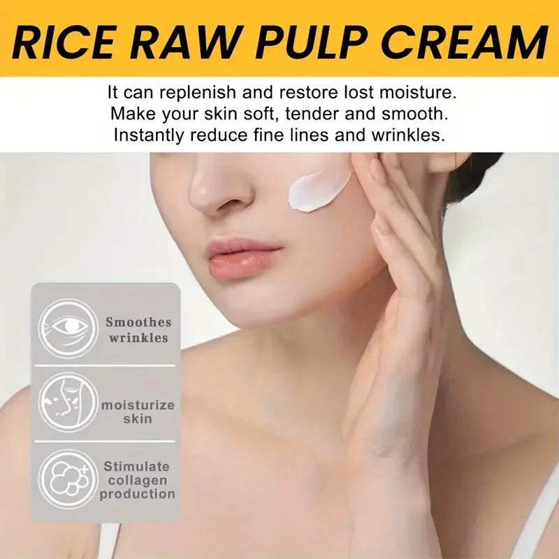 Rice puree moisturizing cream repair moisturizing nourishing cream brightening cream anti-aging facial skin care products 50ML