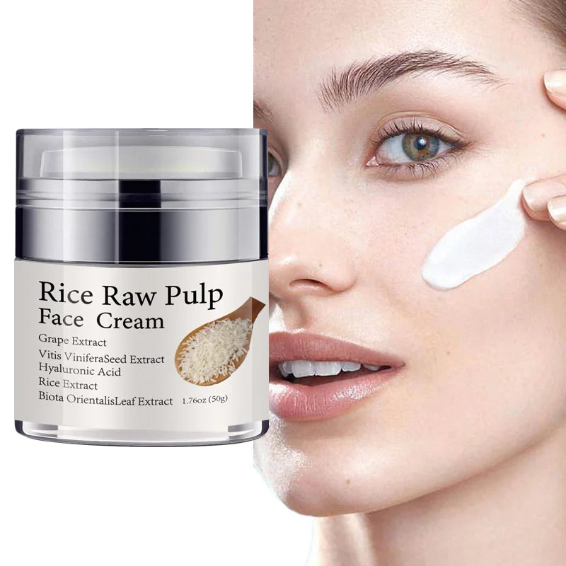 Rice puree moisturizing cream repair moisturizing nourishing cream brightening cream anti-aging facial skin care products 50ML