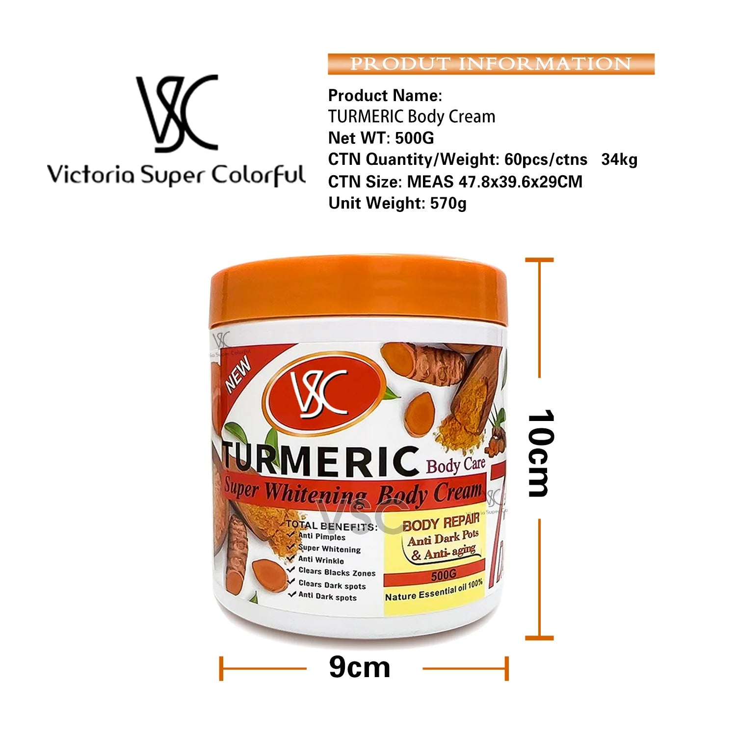 Turmeric Moisturizer Body Lotion Brightaning And Blackening Hydrating And Moisturizing Skin Body Cream Moisturizer Face Cream