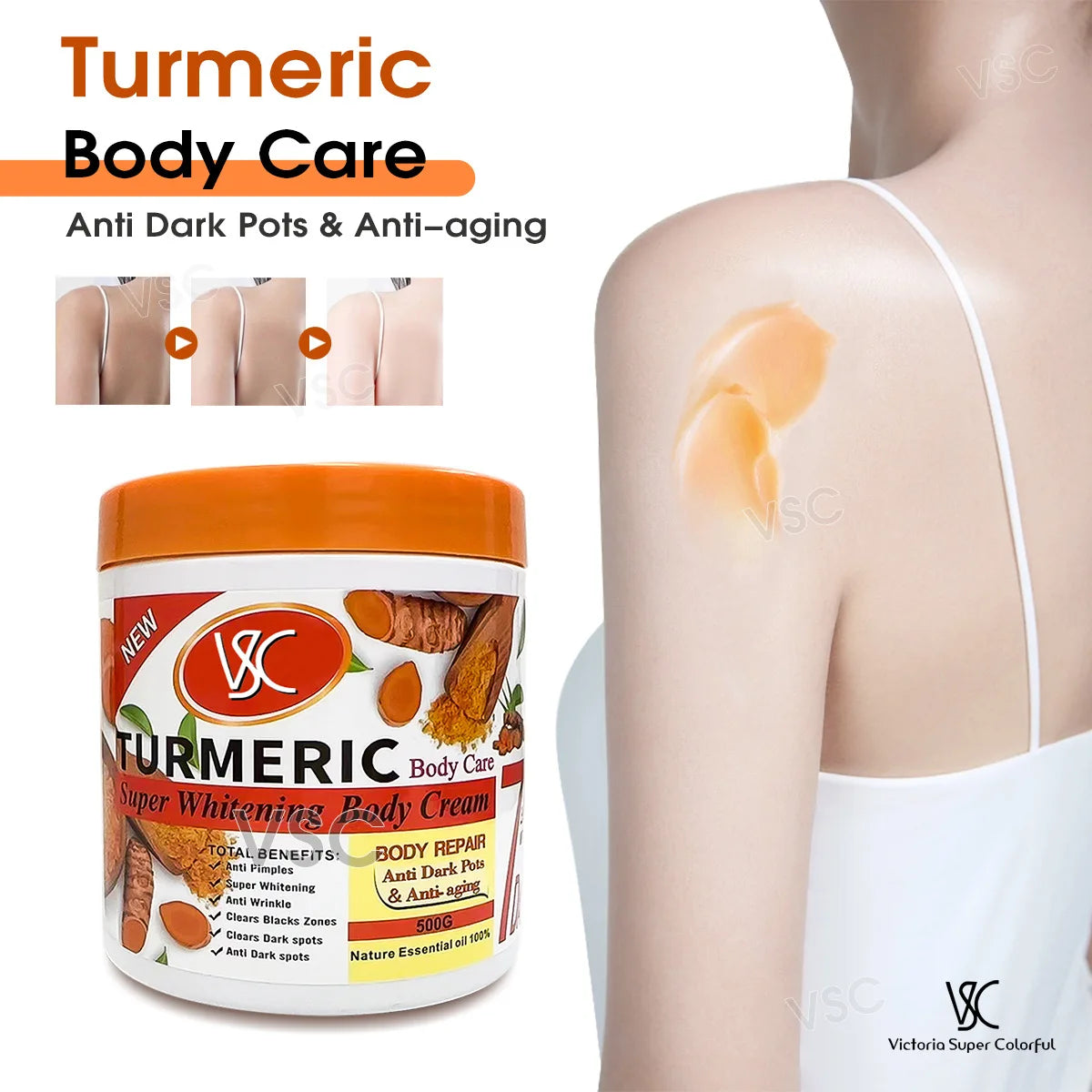 Turmeric Moisturizer Body Lotion Brightaning And Blackening Hydrating And Moisturizing Skin Body Cream Moisturizer Face Cream